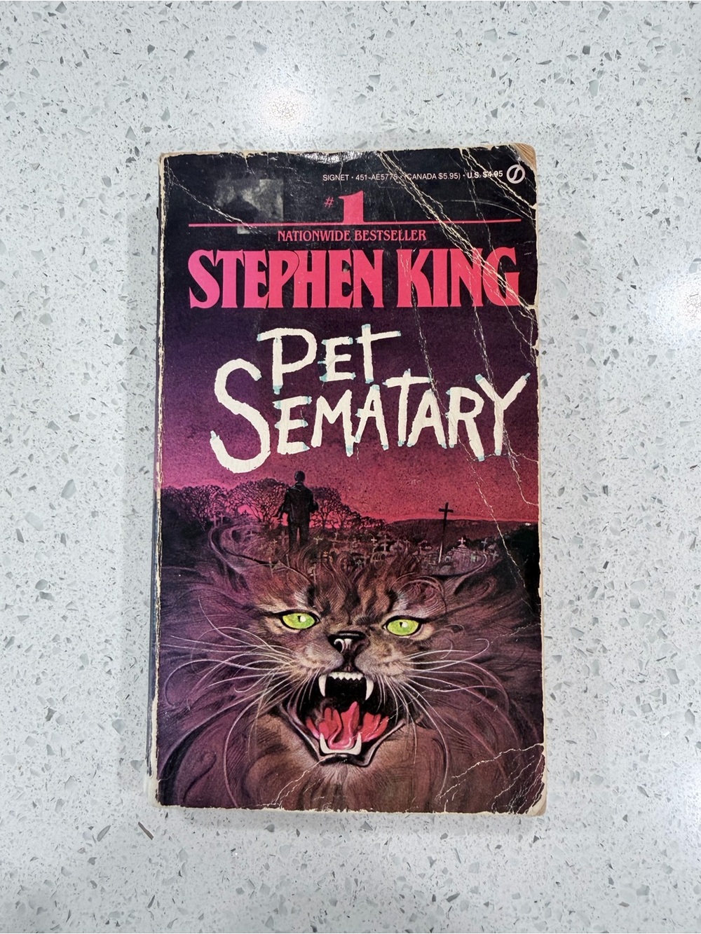 Stephen King – Pet Sematary (1984 Signet Paperback) Vintage Horror Book
